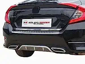 Honda Civic 10 Arka Orta Tampon (Difüzör) Fiber 2016 Ve Sonrası