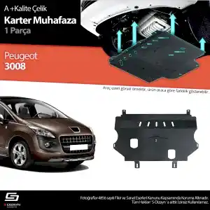 S-Dizayn Peugeot 3008 Çelik Karter Muhafaza 2009-2016 A+ Kalite