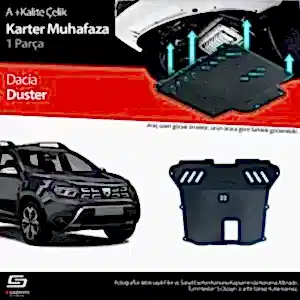 S-Dizayn Dacia Duster Çelik Karter Muhafaza 2018-2023 A+ Kalite