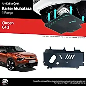 S-Dizayn Citroen C4 Çelik Karter Muhafaza 2021 Üzeri A+ Kalite
