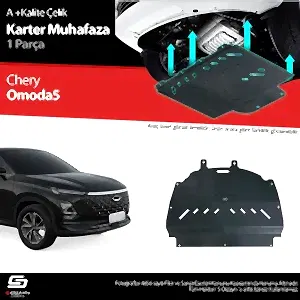 S-Dizayn Chery Omoda5 Çelik Karter Muhafaza 2022 Üzeri A+ Kalite
