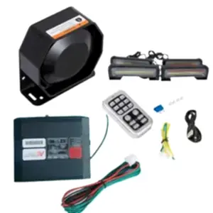 17 Çakar Fonksiyonlu 300W Siren 4 Çakarlı Kırmızı-Mavi-Beyaz / Sssr55