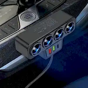 4'Lü Çakmak Soketi 2 Usb 1 Type-C  Girişli / Icca108