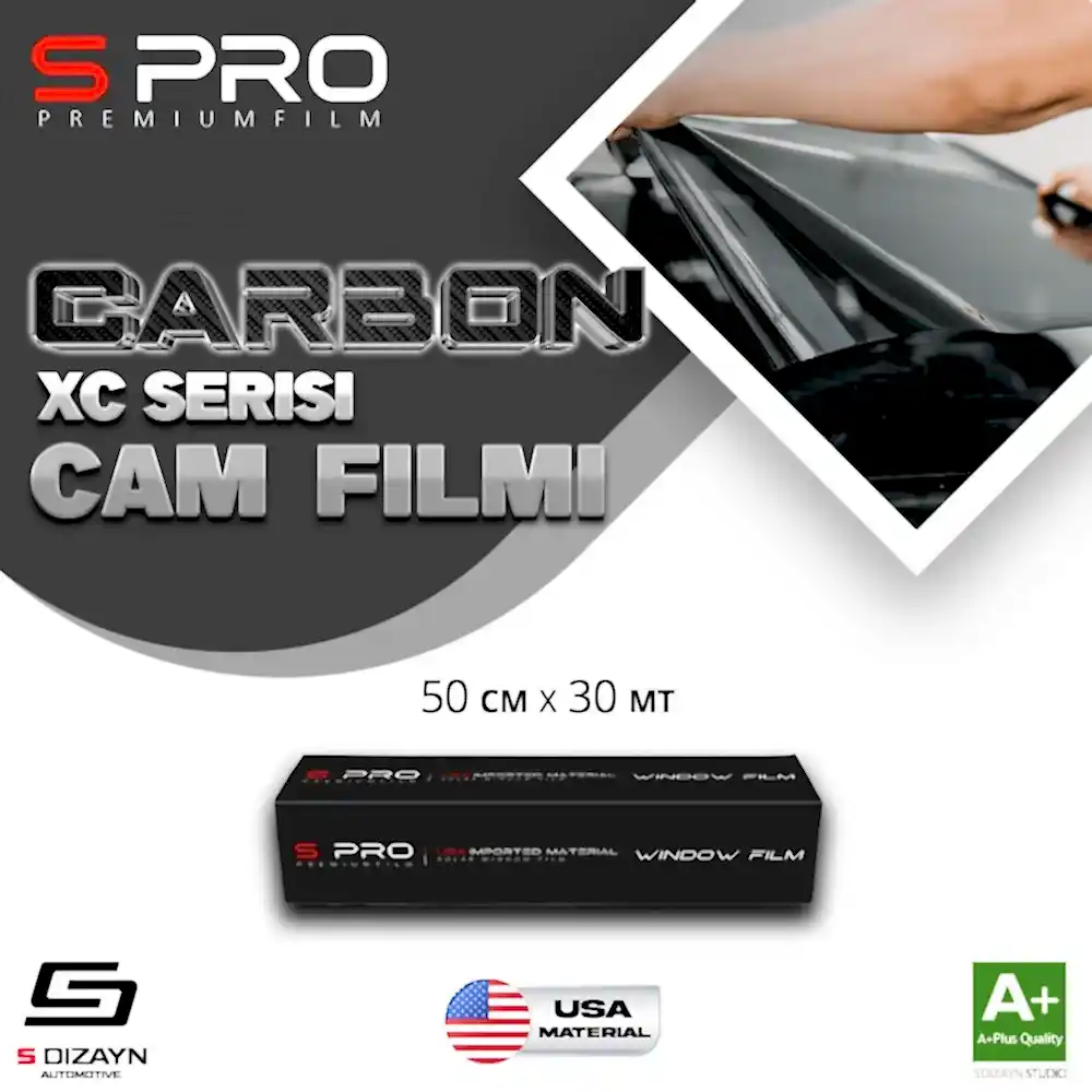 S Pro Cam Filmi Nano Carbon XC Serisi 2PLY %05 50cm/30mt