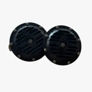 Dı Dıt Korna 12V Rölesiz Super Ton Büyük Siyah Set / Ssko72