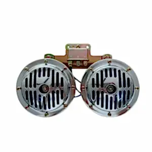 Dı Dıt Korna 12V Roleli Super Ton Büyük 13Mm Nikel Set / Ssko64