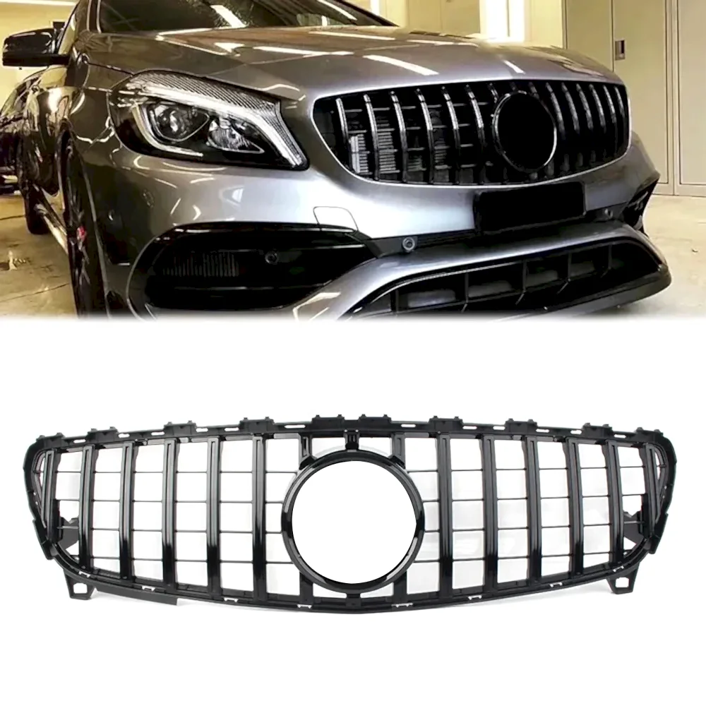 Mercedes A-Class W176 Ön Panjur Parlak Siyah Piano Black GTR Model 2016-2018