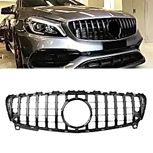 Mercedes A-Class W176 Ön Panjur Parlak Siyah Piano Black GTR Model 2016-2018