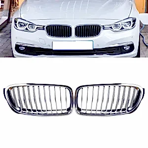 S-Dizayn Bmw 3 Serisi F30/F31/F35 Ön Panjur Böbrek Parlak Krom Düz Model 2012-2017