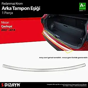 S-Dizayn Nissan Qashqai Krom Arka Tampon Eşiği 2007-2014