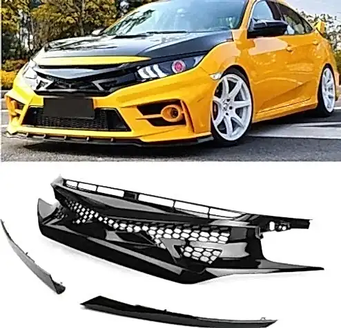 Honda Civic Uyumlu Ön Panjur Seti Fc5/Fk7 (2015-2021)
