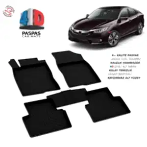 Honda Civic Sd 4D Araca Özel Havuzlu Kauçuk Paspas 2016-2021