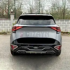 S-Dizayn Kia Sportage Ön ve Arka Tampon Koruma Difüzör Seti 2022 Üzeri A+ Kalite thumb 5