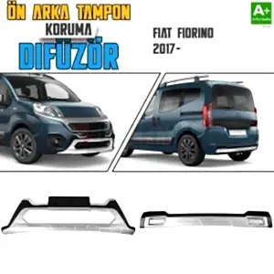 S-Dizayn Fiat Fiorino Ön Ve Arka Tampon Koruma Difüzör Seti 2017 Üzeri A+ Kalite