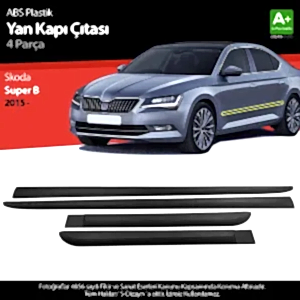 S-Dizayn Skoda Super B Abs Plastik Yan Kapı Koruma Çıtası 2015 Üzeri A+ Kalite