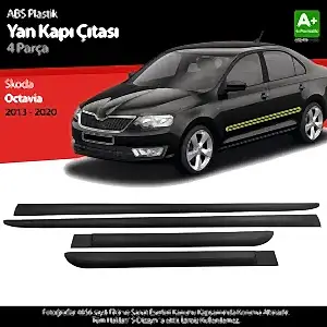 S-Dizayn Skoda Octavia Abs Plastik Yan Kapı Koruma Çıtası 2013-2020 A+ Kalite