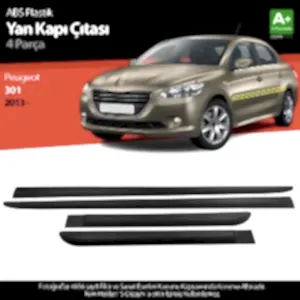 S-Dizayn Peugeot 301 Abs Plastik Yan Kapı Koruma Çıtası 2013 Üzeri A+ Kalite