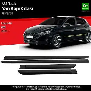 S-Dizayn Hyundai İ20 Abs Plastik Yan Kapı Koruma Çıtası 2021 Üzeri A+ Kalite