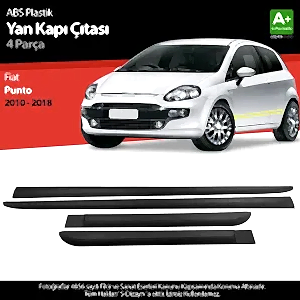 S-Dizayn Fiat Punto Abs Plastik Yan Kapı Koruma Çıtası 2010-2018 A+ Kalite