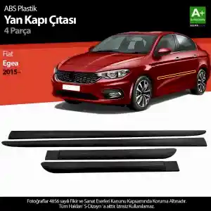 S-Dizayn Fiat Egea Abs Plastik Yan Kapı Koruma Çıtası 2015 Üzeri A+ Kalite