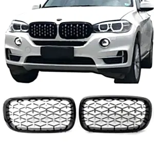 S-Dizayn Bmw X5 F15/F16 Ön Panjur Böbrek Parlak Siyah Çerçeveli Krom Diamond Model 2014-2016