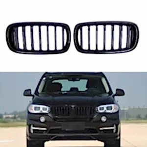 S-Dizayn Bmw X5 F15/F16 Ön Panjur Böbrek Parlak Siyah Piano Black Düz Model 2014-2016
