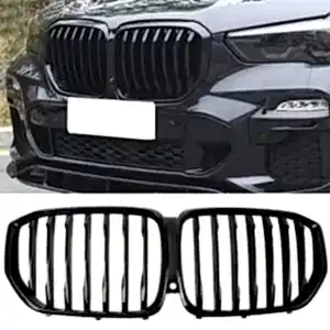 S-Dizayn Bmw X5 G05 Ön Panjur Böbrek Parlak Siyah Piano Black Düz Model 2018 Üzeri