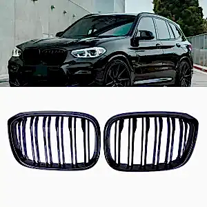 S-Dizayn Bmw X3 G01 Ön Panjur Böbrek Parlak Siyah Piano Black M X3 Model 2018 Üzeri