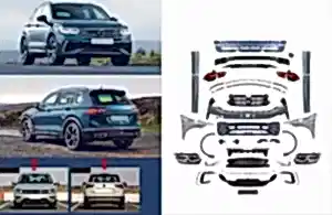 2016+ Tiguan Uyumlu İçin 2020+ Facelift Body Kit Parça