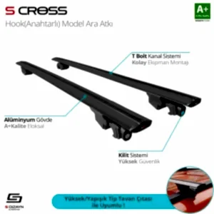 Bmw X5 Uyumlu (F15) 2014-2018 Hook Anahtarlı Model Siyah Ara Atkı A+ Kalite Parça