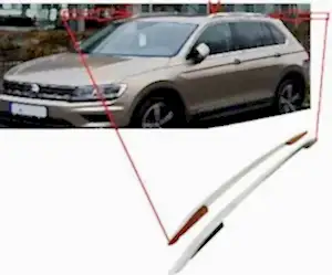 Volkswagen Tiguan Uyumlu 2016 Sonrası Tavan Çıtası Gümüş Parça