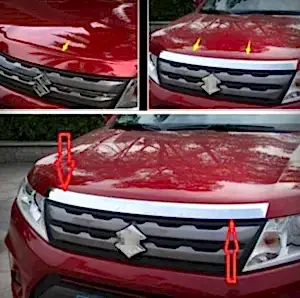 Suzuki Grand Uyumlu Vitara 2015 Sonrası Ön Kaput Koruma Krom Parça