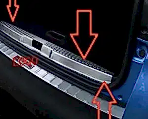 Renault Captur Uyumlu 2014 2017 Arka Tampon Eşiği Krom Parça