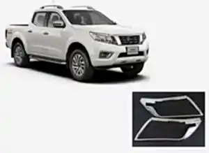 Nissan Navara Uyumlu 2016 Sonrası Ön Far Kaplama Abs Krom Parça