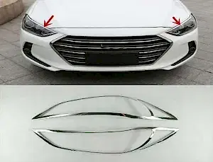 Hyundai Ix35 Uyumlu 2010 Sonrası Ön Far Kaplama Abs Krom Parça