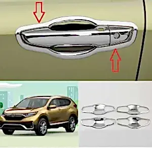 Honda Cr-V Uyumlu 2018 Sonrası Dış Kapı Kolu İç Kaplama Abs Krom Parça