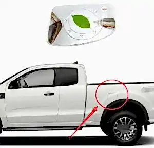 Ford Ranger Uyumlu 2015 Sonrası Depo Kapağı Kaplama Krom Parça
