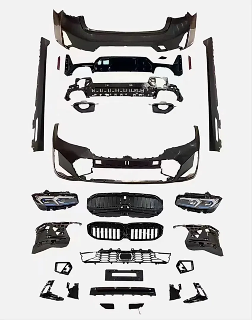 3 Serisi Uyumlu 2019+ G20 İçin 2022 + Facelift Body Kit (Ön-Arka-Yan-Panjur-Egzoz-Far) Parça