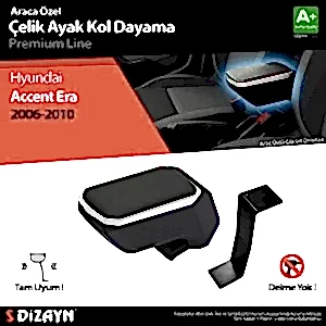 Hyundai Accent Uyumlu Era Kol Dayama Kolçak Çelik Ayaklı Abs Gri 2005-2011 A+Kalite Parça