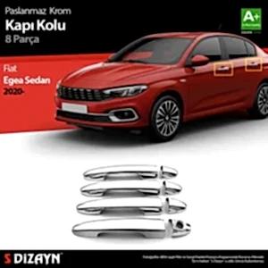Fiat Egea Uyumlu Sedan Krom Kapı Kolu 8 Parça. 2020 Üzeri Parça
