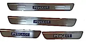 Peugeot 207 Uyumlu Işıklı Kapı Eşiği Parça