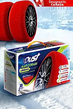 Kar Çorabı Uyumlu 255 45 Lastik R15 Jant Ölçülerine Uyumlu Yüksek Kaliteli Zincir Muadili Ürün Dust Parça
