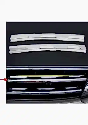 Volkswagen Tiguan Uyumlu 2016 2019 Ön Panjur Krom Paslanmaz Çelik 2 Parça