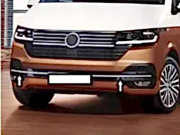 Volkswagen Transporter Uyumlu 45297 Ön Tampon Çıtası Paslanmaz Çelik -2019 Parça