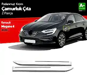 Renault Megane Uyumlu 5 Çamurluk Kromu -2020 Paslanmaz Çelik Parça