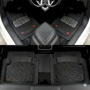 Safir Citroen Uyumlu C3 Aircross Havuzlu Universal Paspas Krom Karbon Parça