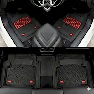 Safir Fiat Uyumlu Palio Havuzlu Universal Paspas Krom Kırmızı Parça