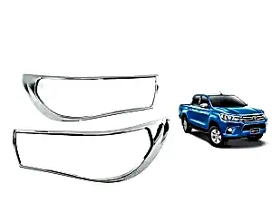 Toyota Hilux Uyumlu 2016 Sonrası Far Çerçevesi Abs Krom