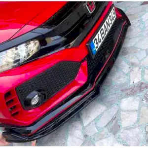 Honda Civic Uyumlu Fc5 Typer 3 Parça Ön Lip