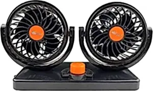 Space Çift Başlıklı 5 İnç Araç Fanı 12V / Hafa29